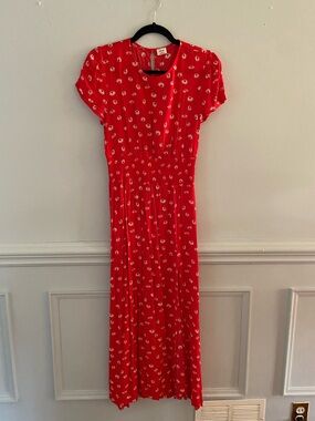 Wilfred Red Floral Maxi Dress